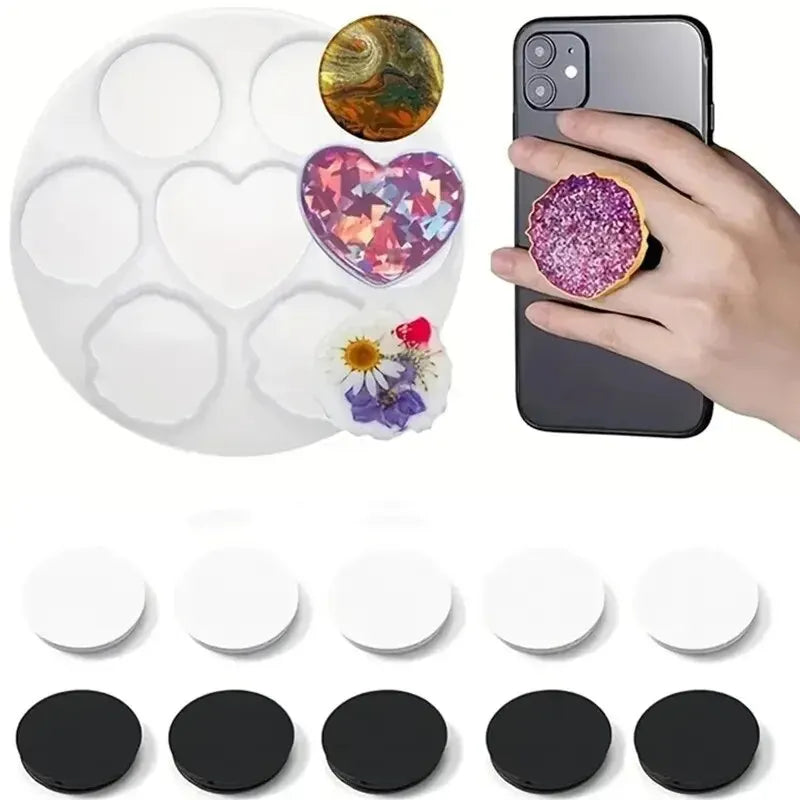 Wavy Phone Stand Silicone Mold – DIY Resin Phone Holder