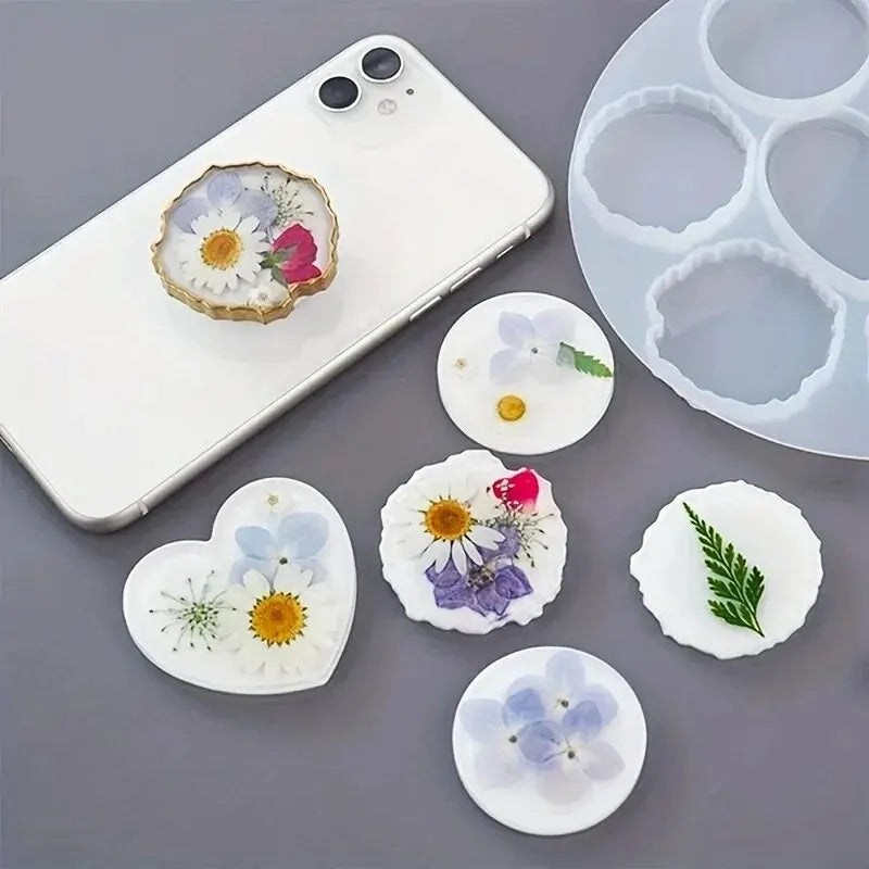 Wavy Phone Stand Silicone Mold – DIY Resin Phone Holder
