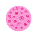 Flowers Silicone Mold Flower Resin Phone Case Head Rope Hair Card Jewelry Accessories Mold Flower Chocolate Cake Silicone Mold